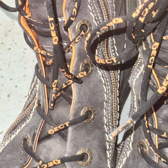 Eject leather lace up boots - Picture 4 of 7